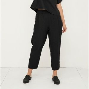 Elizabeth Suzann Andy Trouser Black Linen S-R